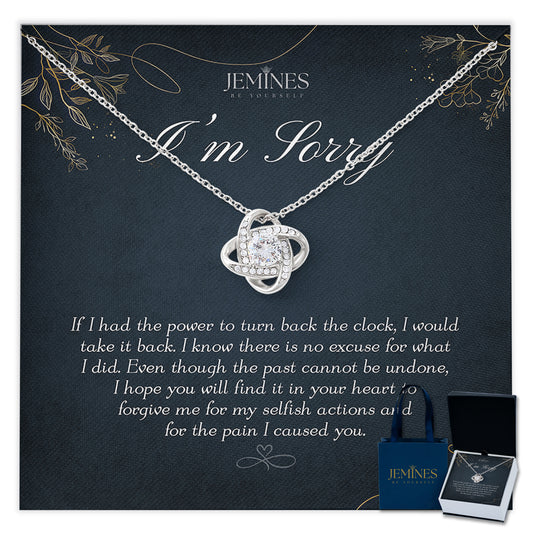 Apology Love Knot Necklace Elegant Gifts