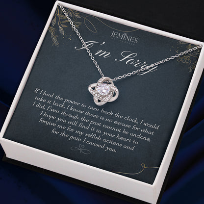 Apology Love Knot Necklace Elegant Gifts