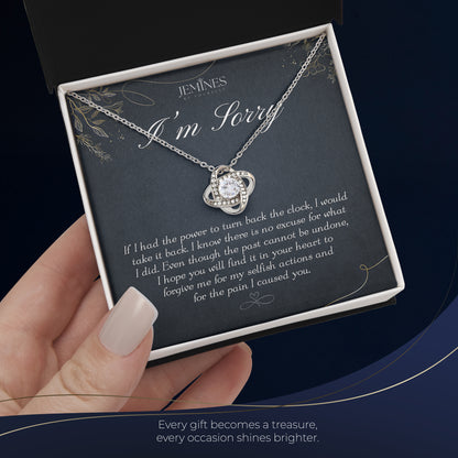 Apology Love Knot Necklace Elegant Gifts