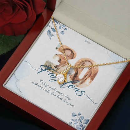 60th Birthday Alluring Gold Necklace Custom Gifts