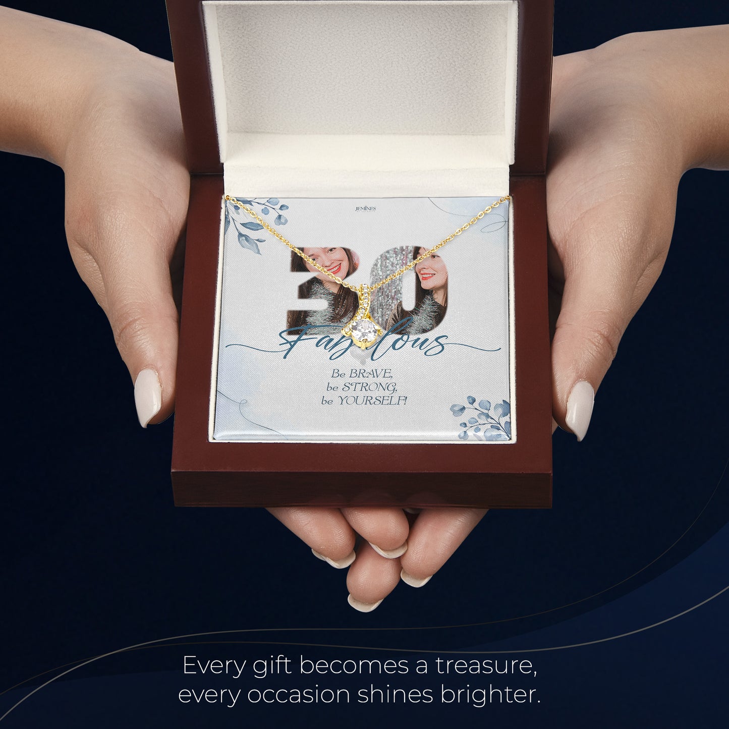 60th Birthday Alluring Gold Necklace Custom Gifts