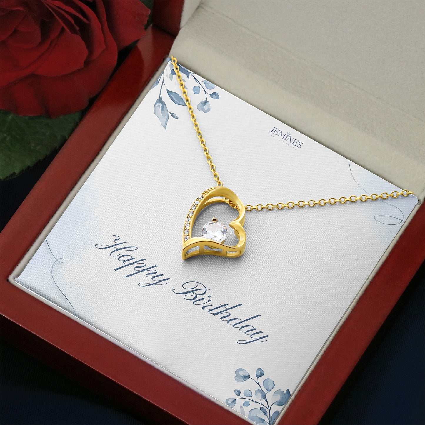 Birthday Forever Love Gold Necklace Custom Gifts
