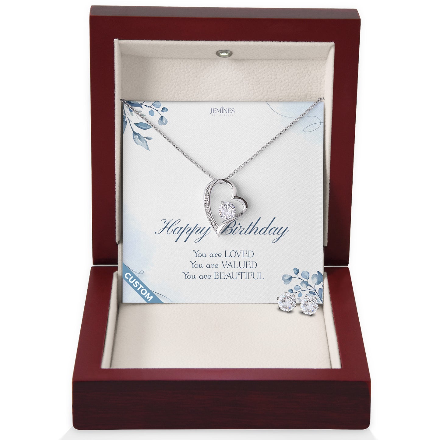 Birthday Forever Love Set Necklace Custom Gifts