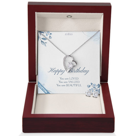 Birthday Forever Love Set Necklace Custom Gifts