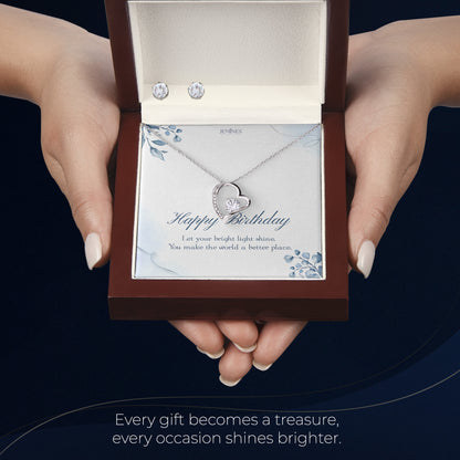 Birthday Forever Love Set Necklace Custom Gifts