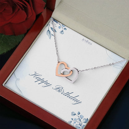 Birthday Interlocking Necklace Custom Gifts