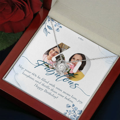 Birthday Love Knot Necklace Custom Gifts