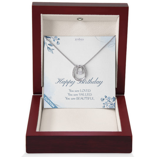 Birthday Lucky In Love Necklace Custom Gifts