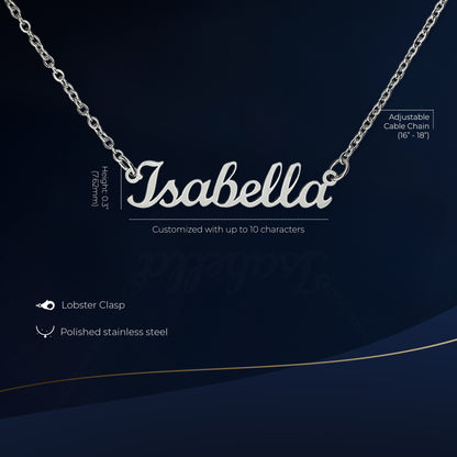 30th Birthday Name Necklace Custom Gifts