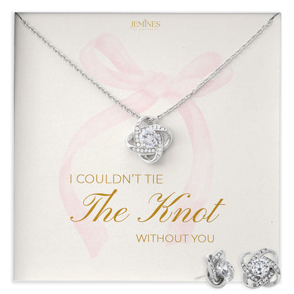 Love Knot Necklace Set Elegant Gifts