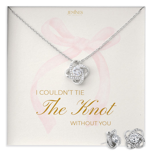 Love Knot Necklace Set Elegant Gifts