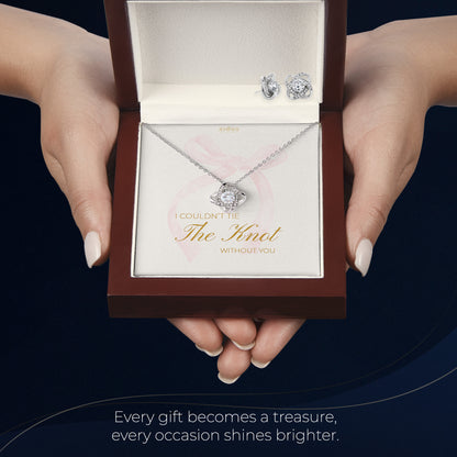 Love Knot Necklace Set Elegant Gifts