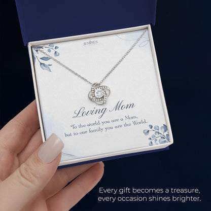 Loving Mom Love Knot Necklace Elegant Gifts