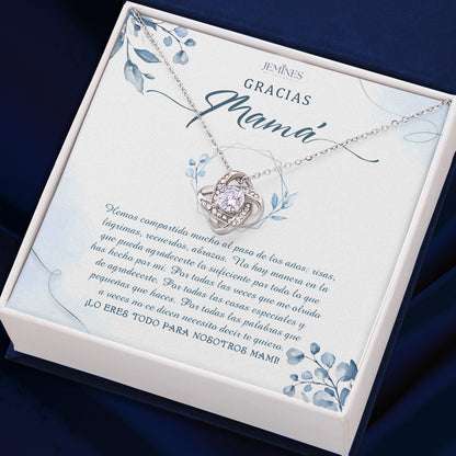 Mama Love Knot Necklace Elegant Spanish Gifts