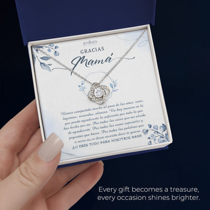 Mama Love Knot Necklace Elegant Spanish Gifts