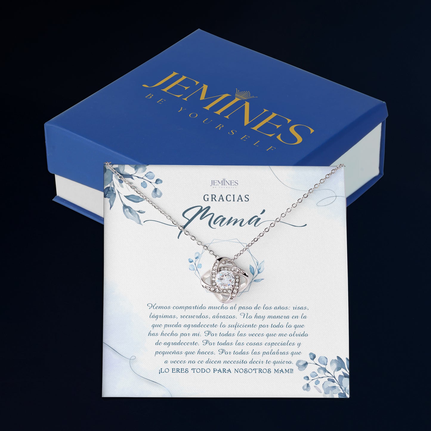 Mama Love Knot Necklace Elegant Spanish Gifts