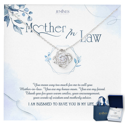 Mother-In-Law Love Knot Necklace Elegant Gifts
