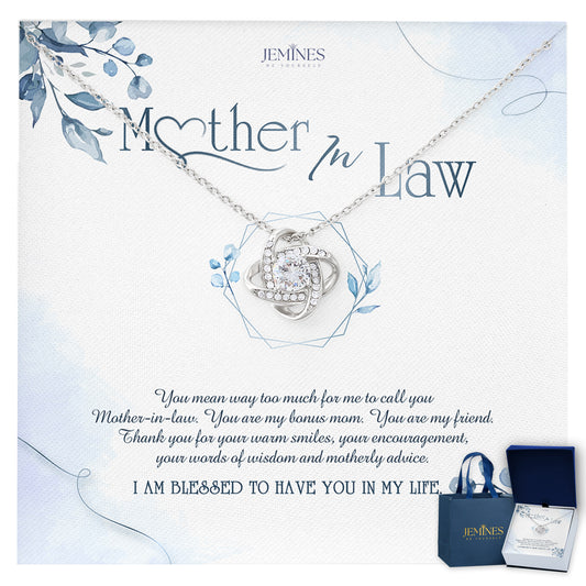 Mother-In-Law Love Knot Necklace Elegant Gifts
