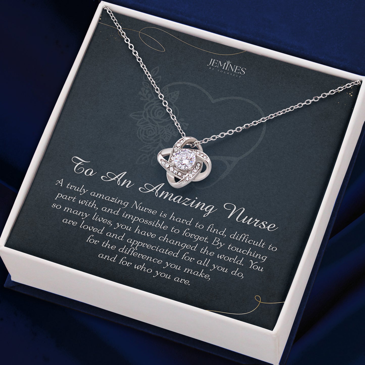 Nurse Love Knot Necklace Elegant Gifts