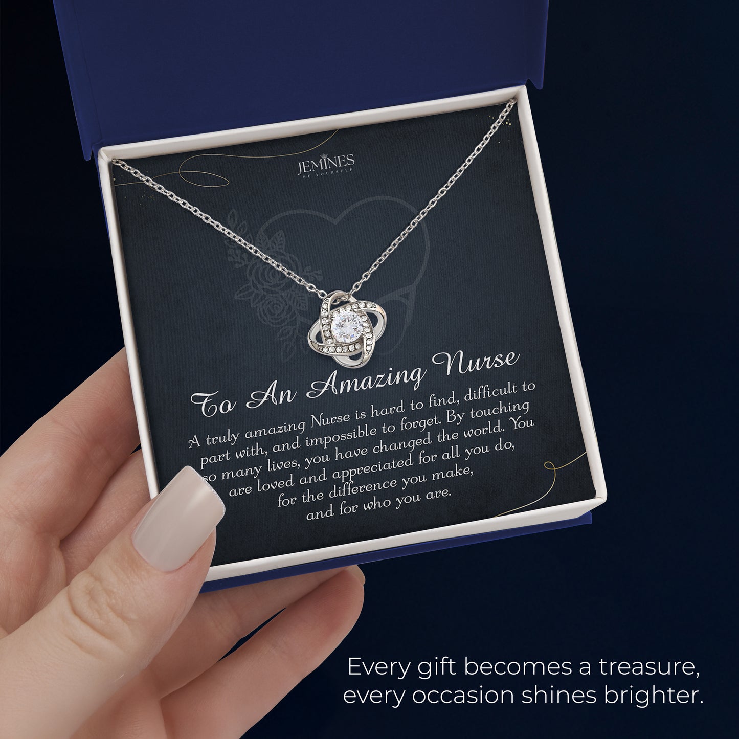 Nurse Love Knot Necklace Elegant Gifts