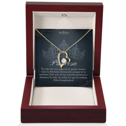 Princesa Forever Love Gold Necklace Gifts