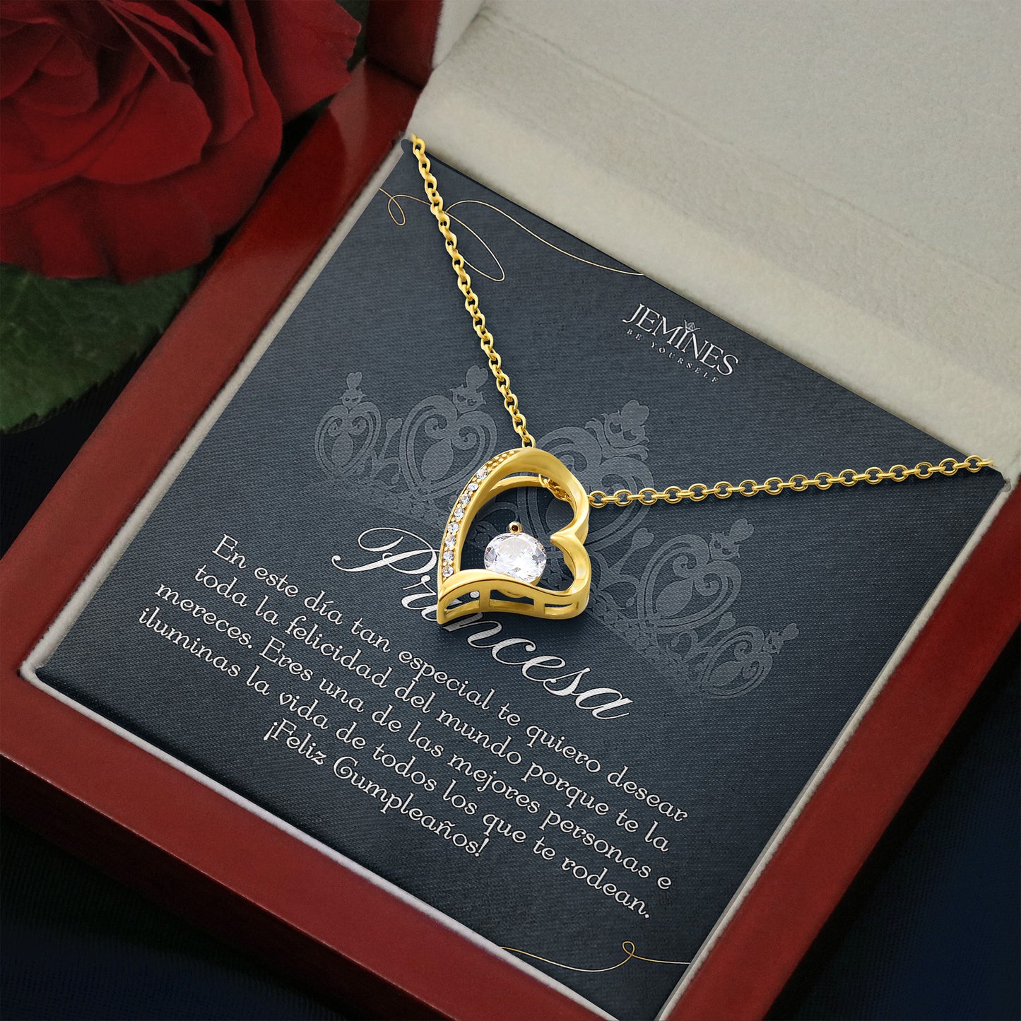 Princesa Forever Love Gold Necklace Gifts