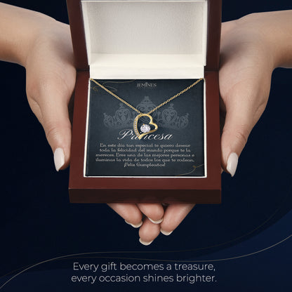 Princesa Forever Love Gold Necklace Gifts