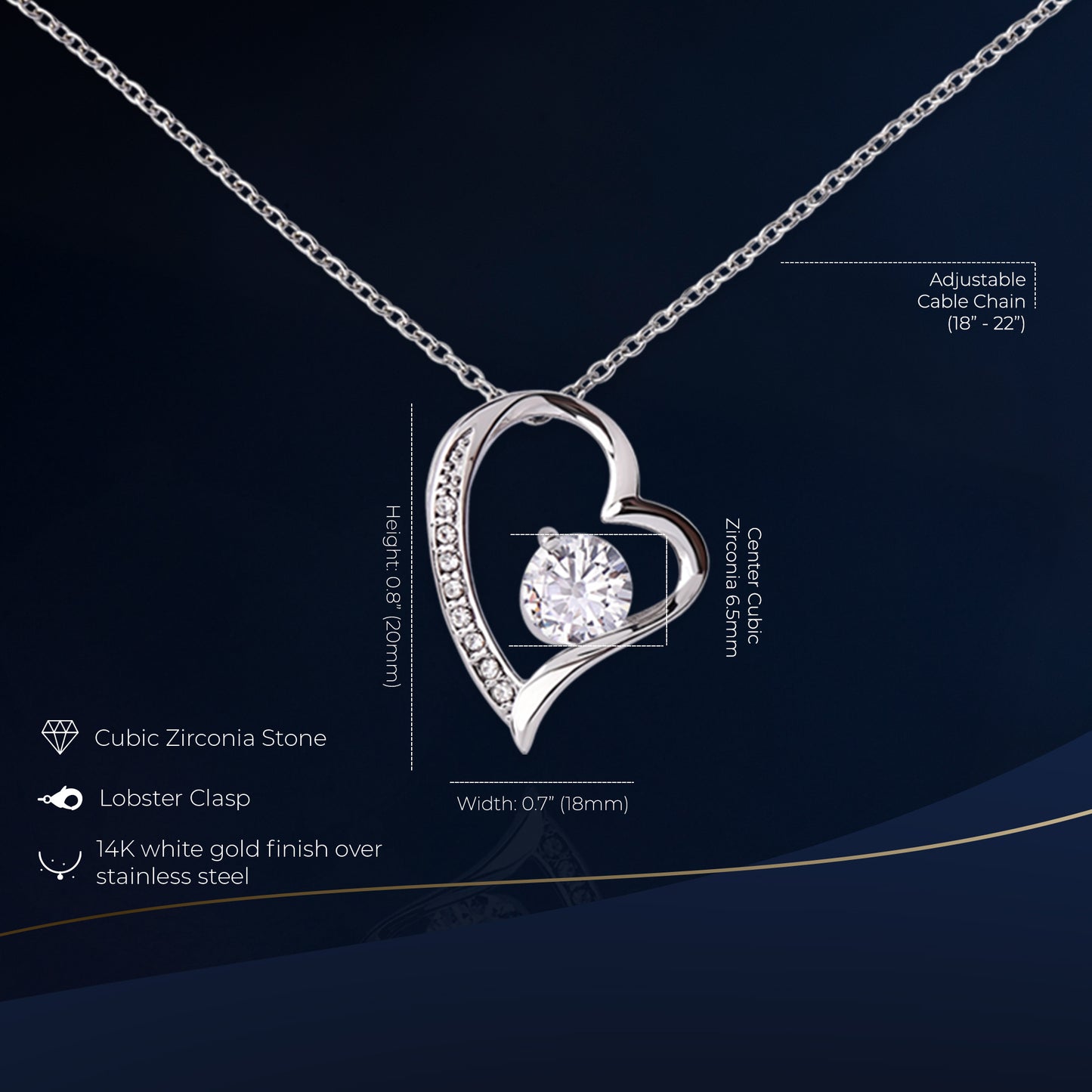 Princesa Forever Love Necklace Elegant Gifts