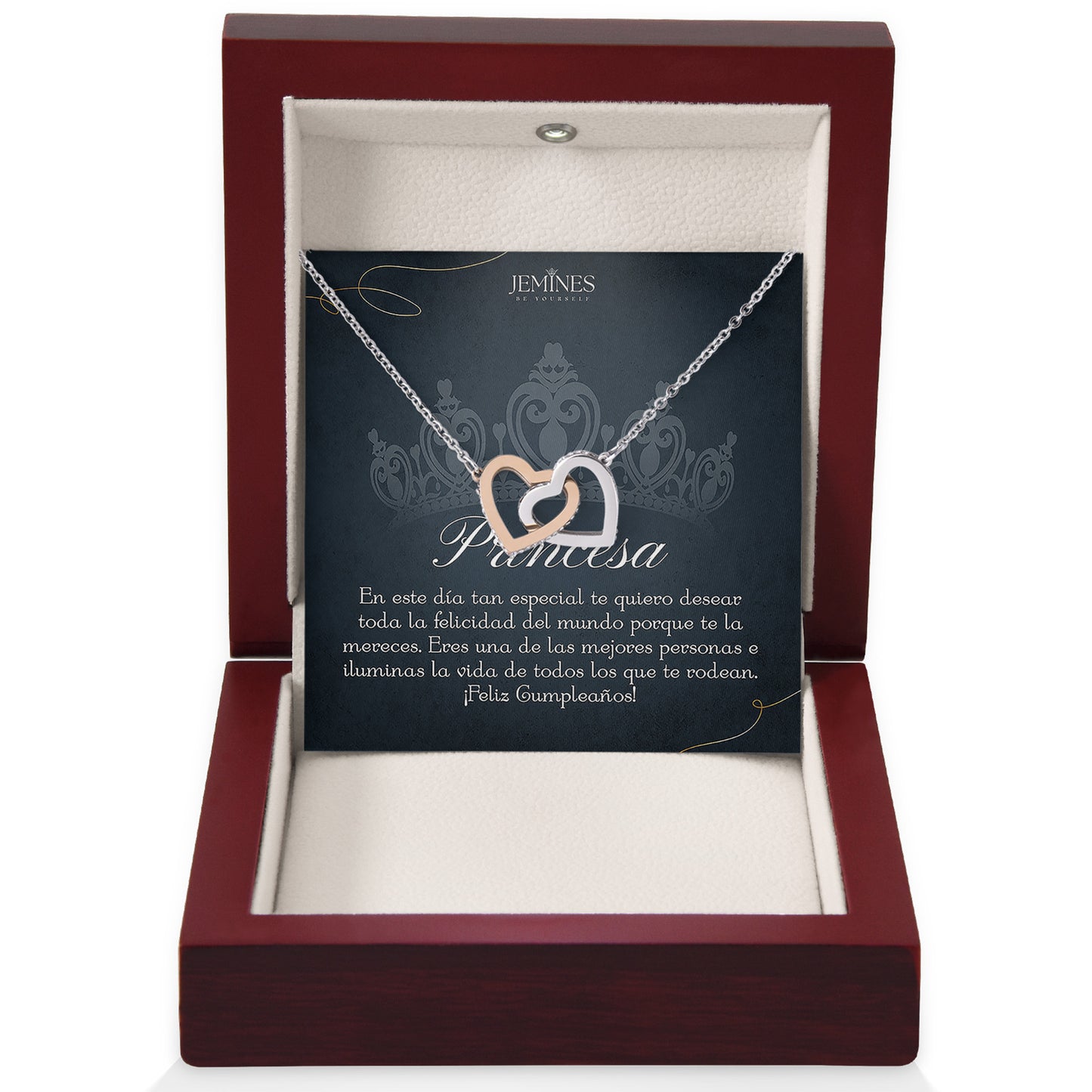 Princesa Interlocking Hearts Necklace Gifts