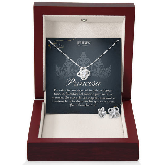Princesa Love Knot Set Necklace Elegant Gifts