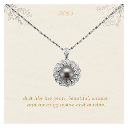 Tahitian Black Pearl Necklace Elegant Gifts