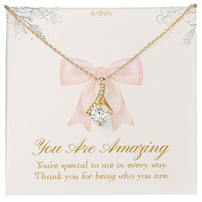 Alluring Beauty Gold Necklace Elegant Gifts