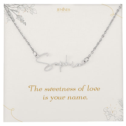Custom Signature Name Necklace Elegant Gifts