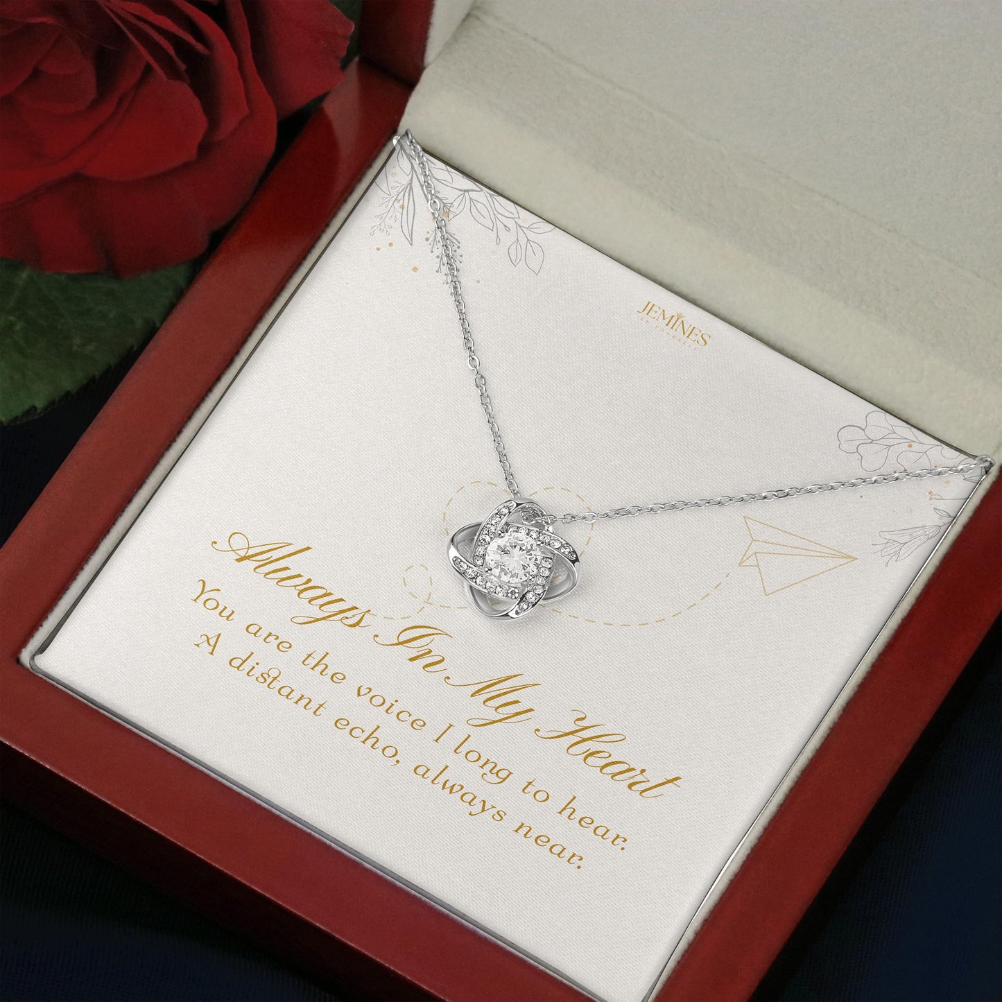 Love Knot Necklace Elegant Gifts
