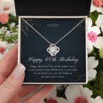 JEMINES 60th Birthday Love Knot Women Necklace Gifts