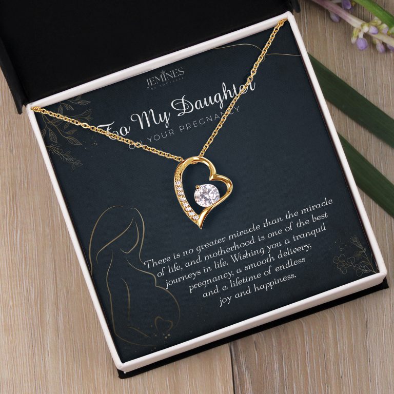 JEMINES Beautiful Daughter Forever Love Gold Necklace