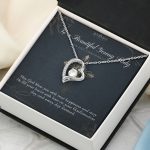 JEMINES Daughter Forever Love Necklace with Message Card