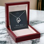 JEMINES Dear Mom Forever Love Necklace Funny Gifts Idea