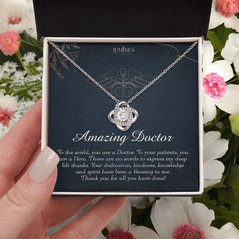 JEMINES Doctor Appreciation Love Knot Necklace Gifts