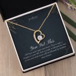 JEMINES Encouraging Mom Recovery Forever Love Gold Necklace