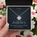 JEMINES Enjoy the Journey Inspirational Love Knot Necklace