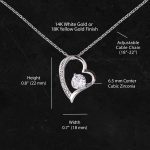 JEMINES Dear Mom Forever Love Necklace Funny Gifts Idea