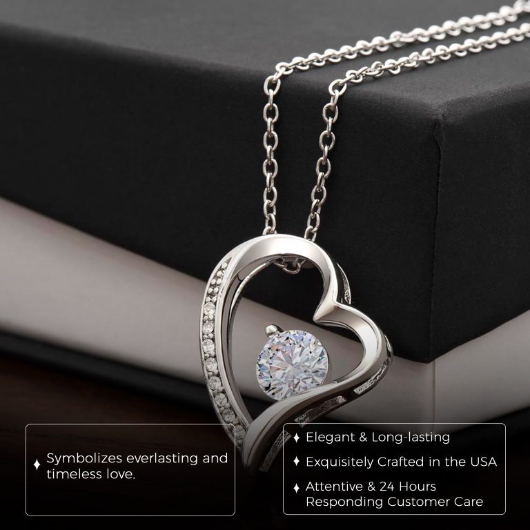 JEMINES Daughter Forever Love Necklace with Message Card