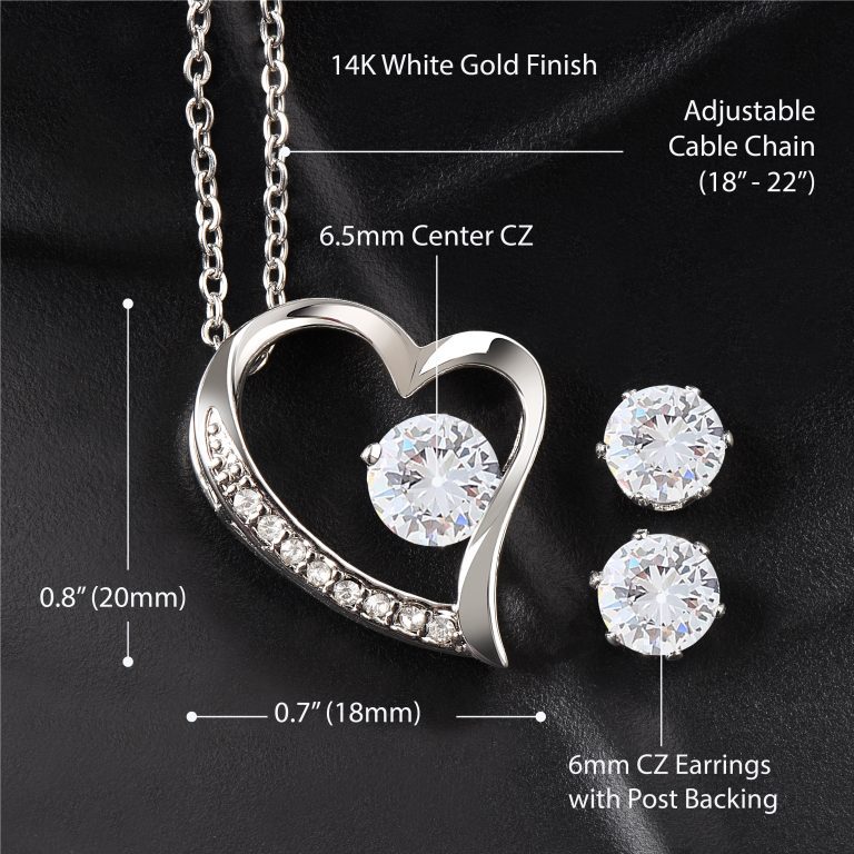 JEMINES Bonus Grandma Forever Love Necklace Set Gifts