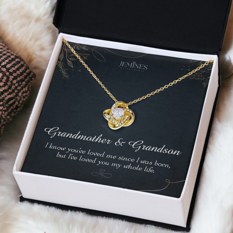 JEMINES Grammy Tree of Life Love Knot Gold Necklace