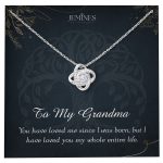 JEMINES Grandma Thank You Love Knot Necklace Gifts Idea