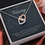 JEMINES Grandmother Grandson Interlocking Hearts Necklace