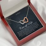 JEMINES Grandmother Grandson Interlocking Hearts Necklace