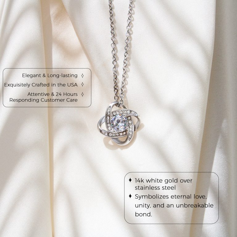 JEMINES Mother in Law Love Knot Necklace Wedding Gifts