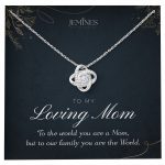 JEMINES Loving Mom Love Knot Necklace Heartfelt Gifts Idea